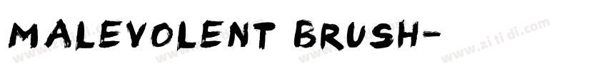 Malevolent Brush字体转换